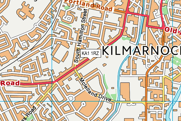 KA1 1RZ map - OS VectorMap District (Ordnance Survey)