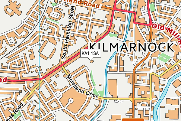 KA1 1SA map - OS VectorMap District (Ordnance Survey)