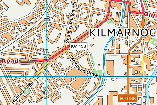 KA1 1SB map - OS VectorMap District (Ordnance Survey)