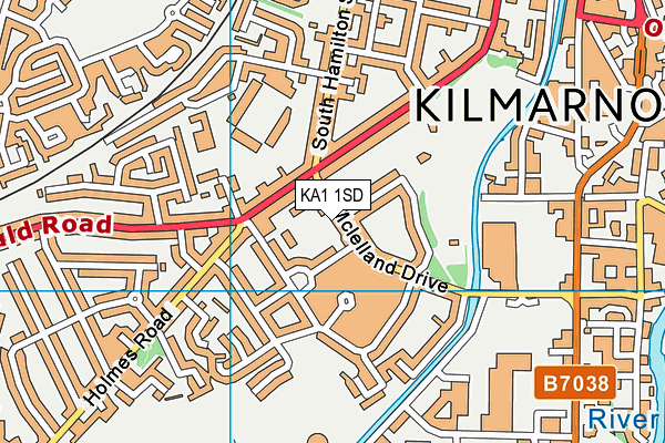 KA1 1SD map - OS VectorMap District (Ordnance Survey)