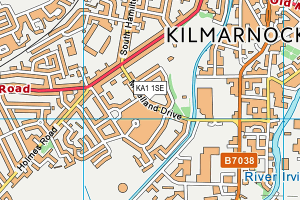 KA1 1SE map - OS VectorMap District (Ordnance Survey)