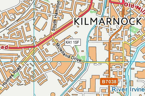 KA1 1SF map - OS VectorMap District (Ordnance Survey)