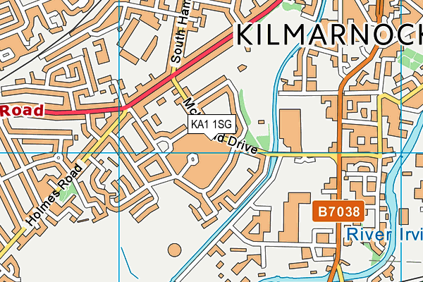 KA1 1SG map - OS VectorMap District (Ordnance Survey)