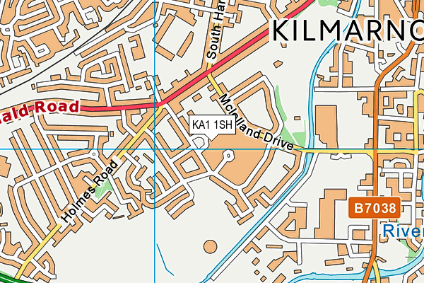 KA1 1SH map - OS VectorMap District (Ordnance Survey)