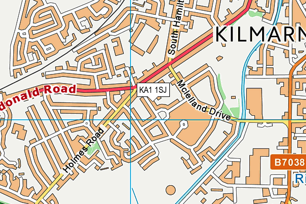 KA1 1SJ map - OS VectorMap District (Ordnance Survey)