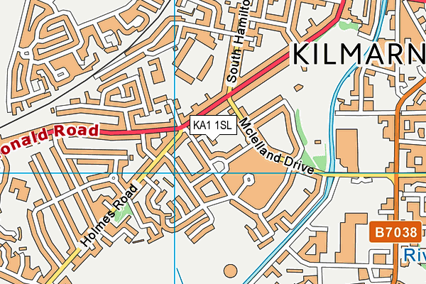 KA1 1SL map - OS VectorMap District (Ordnance Survey)
