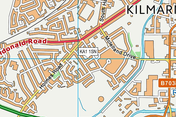 KA1 1SN map - OS VectorMap District (Ordnance Survey)