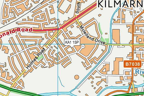 KA1 1SP map - OS VectorMap District (Ordnance Survey)