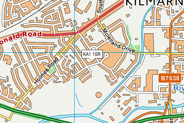 KA1 1SR map - OS VectorMap District (Ordnance Survey)
