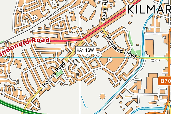 KA1 1SW map - OS VectorMap District (Ordnance Survey)