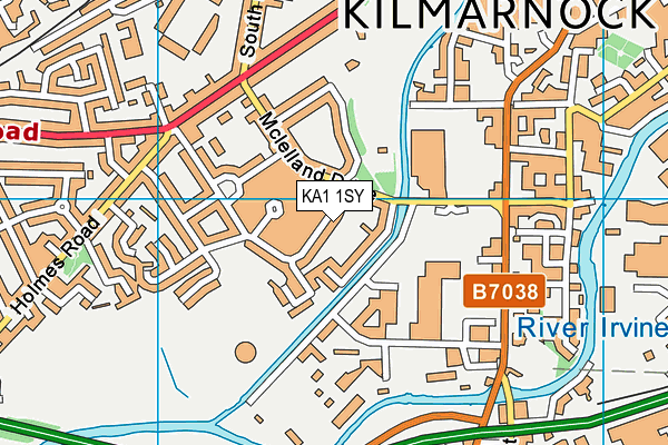 KA1 1SY map - OS VectorMap District (Ordnance Survey)