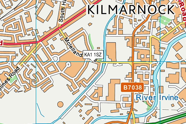 KA1 1SZ map - OS VectorMap District (Ordnance Survey)