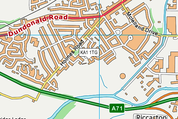 KA1 1TG map - OS VectorMap District (Ordnance Survey)
