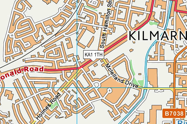 KA1 1TH map - OS VectorMap District (Ordnance Survey)