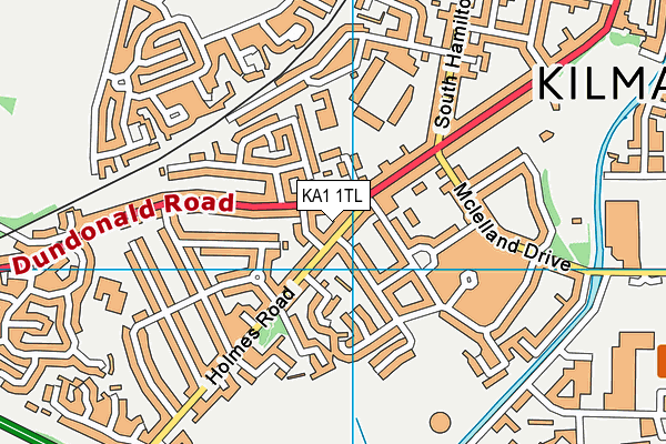 KA1 1TL map - OS VectorMap District (Ordnance Survey)