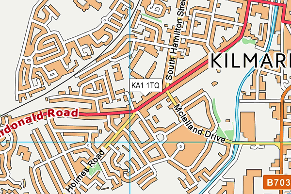 KA1 1TQ map - OS VectorMap District (Ordnance Survey)