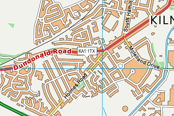 KA1 1TX map - OS VectorMap District (Ordnance Survey)