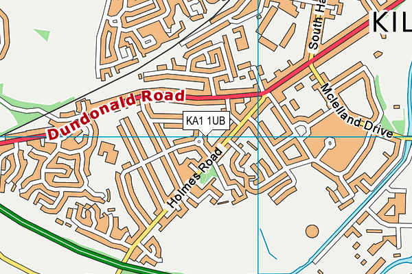KA1 1UB map - OS VectorMap District (Ordnance Survey)
