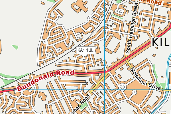 KA1 1UL map - OS VectorMap District (Ordnance Survey)