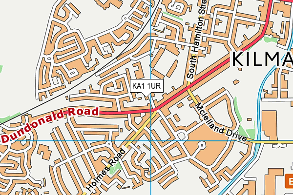 KA1 1UR map - OS VectorMap District (Ordnance Survey)