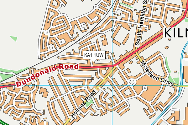 KA1 1UW map - OS VectorMap District (Ordnance Survey)