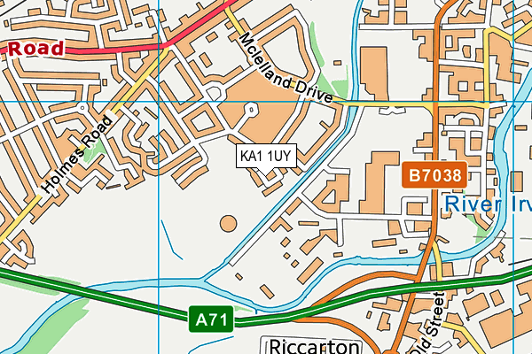 KA1 1UY map - OS VectorMap District (Ordnance Survey)
