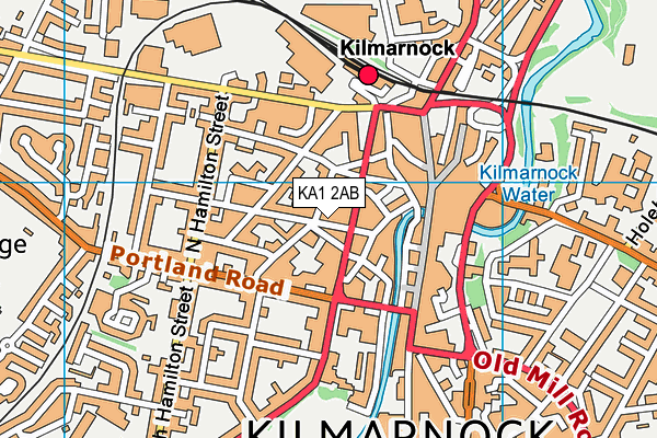 KA1 2AB map - OS VectorMap District (Ordnance Survey)