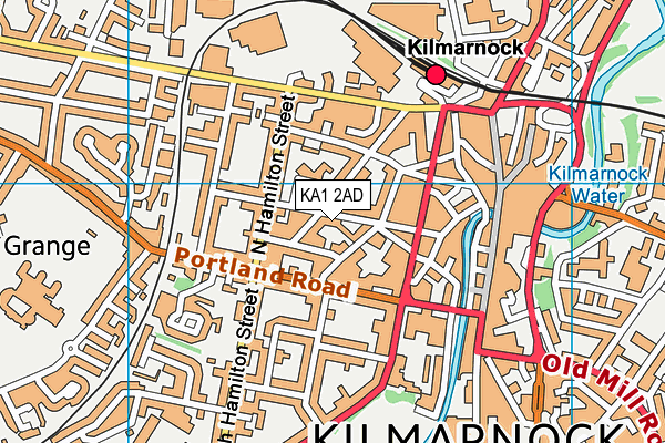 KA1 2AD map - OS VectorMap District (Ordnance Survey)