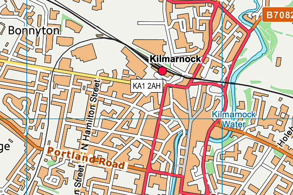 KA1 2AH map - OS VectorMap District (Ordnance Survey)