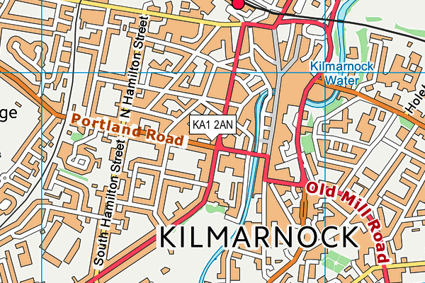 KA1 2AN map - OS VectorMap District (Ordnance Survey)