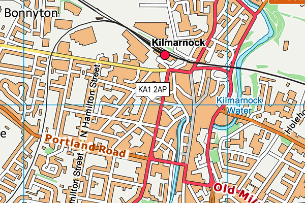 KA1 2AP map - OS VectorMap District (Ordnance Survey)