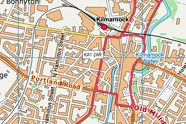 KA1 2AR map - OS VectorMap District (Ordnance Survey)