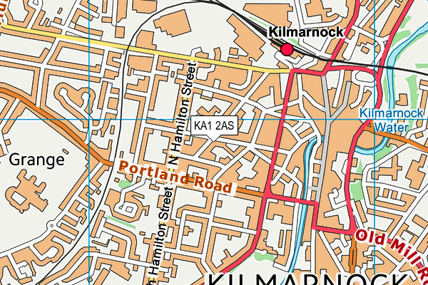 KA1 2AS map - OS VectorMap District (Ordnance Survey)