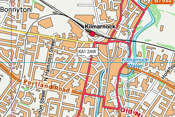 KA1 2AW map - OS VectorMap District (Ordnance Survey)
