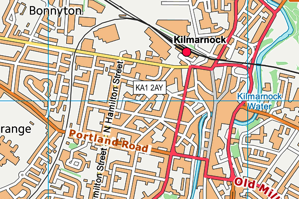 KA1 2AY map - OS VectorMap District (Ordnance Survey)