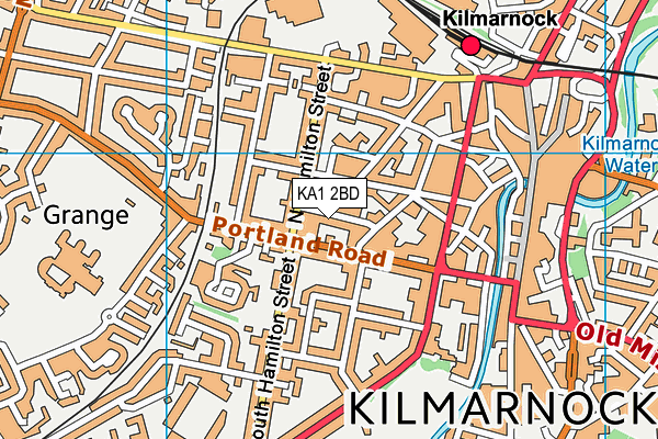 KA1 2BD map - OS VectorMap District (Ordnance Survey)