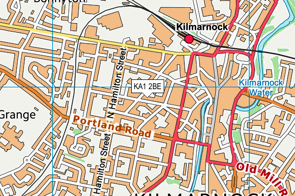 KA1 2BE map - OS VectorMap District (Ordnance Survey)