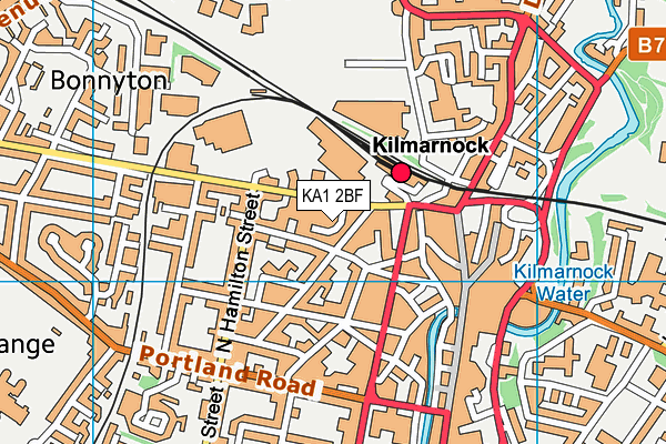 KA1 2BF map - OS VectorMap District (Ordnance Survey)