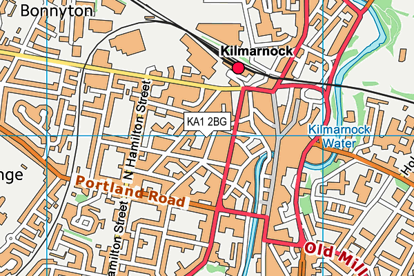 KA1 2BG map - OS VectorMap District (Ordnance Survey)