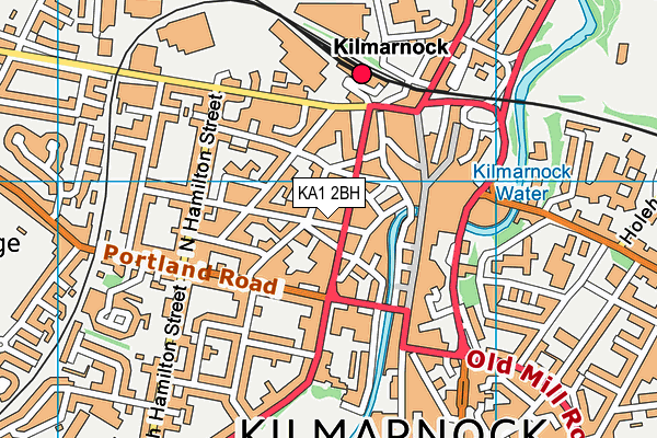 KA1 2BH map - OS VectorMap District (Ordnance Survey)