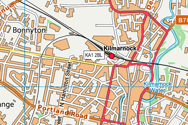 KA1 2BL map - OS VectorMap District (Ordnance Survey)