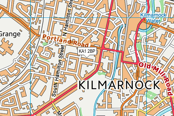 KA1 2BP map - OS VectorMap District (Ordnance Survey)