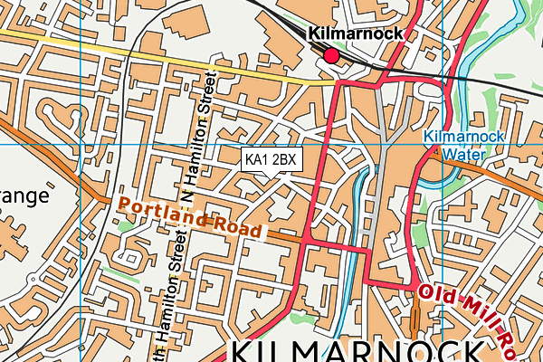 KA1 2BX map - OS VectorMap District (Ordnance Survey)