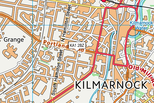 KA1 2BZ map - OS VectorMap District (Ordnance Survey)