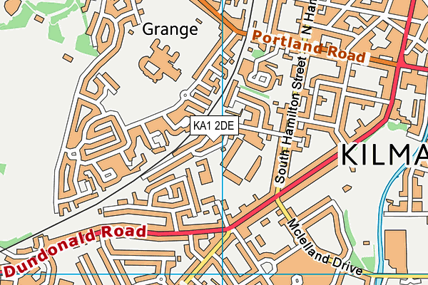 KA1 2DE map - OS VectorMap District (Ordnance Survey)