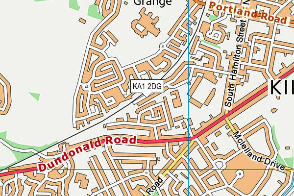 KA1 2DG map - OS VectorMap District (Ordnance Survey)