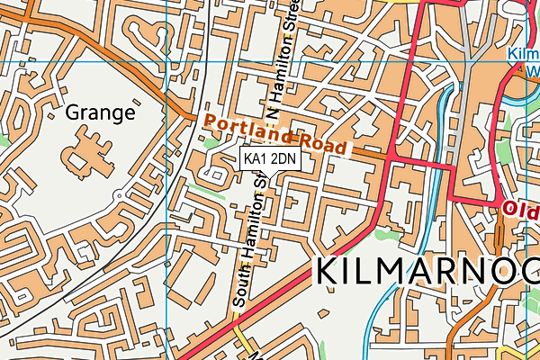 KA1 2DN map - OS VectorMap District (Ordnance Survey)