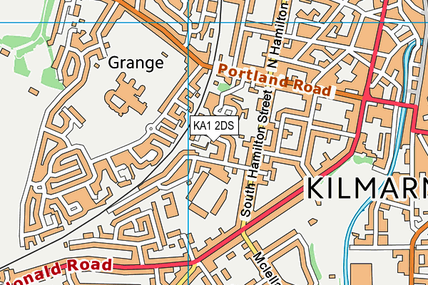 KA1 2DS map - OS VectorMap District (Ordnance Survey)