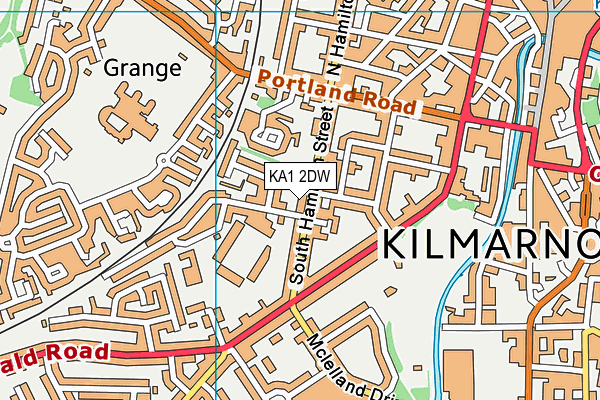 KA1 2DW map - OS VectorMap District (Ordnance Survey)