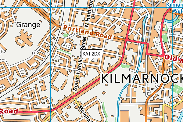 KA1 2DX map - OS VectorMap District (Ordnance Survey)